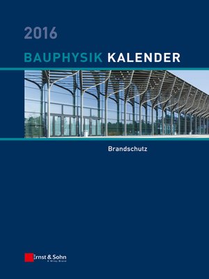 cover image of Bauphysik Kalender 2016
